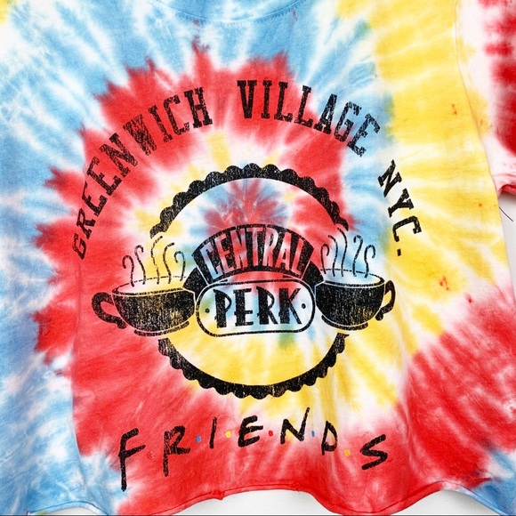 Graphic Tie Dye Retro Tee Crop Top - Picture 8 of 8